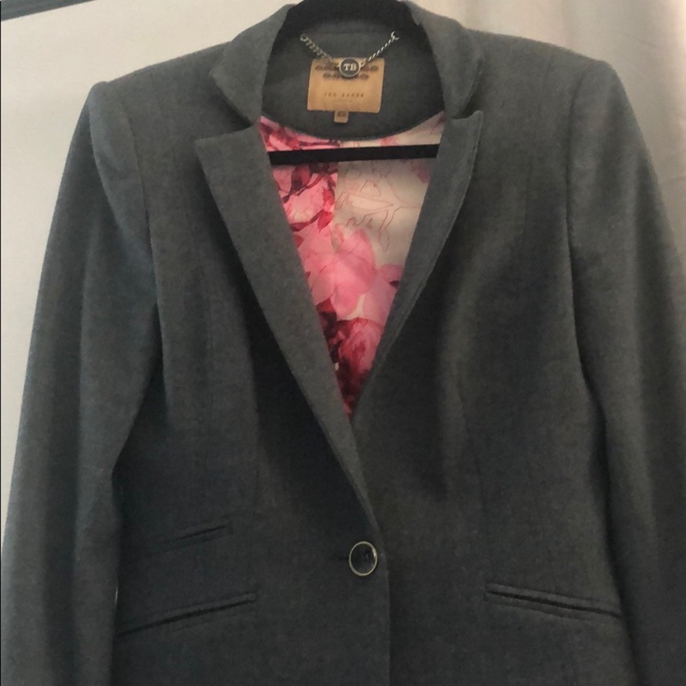 Ted Baker charcoal wool blazer (size 2)